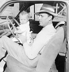 Daddy and me. He did love his cars.